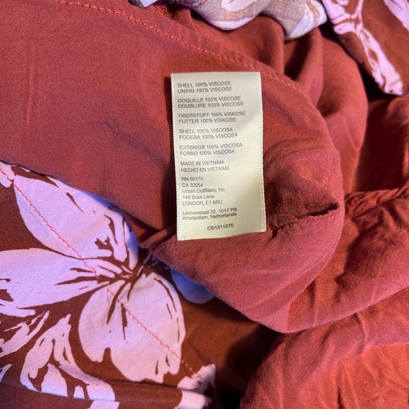 Free People Floral Spaghetti-Strap Maxi Dress in Mauve Pink Size Large - Picture 8 of 9